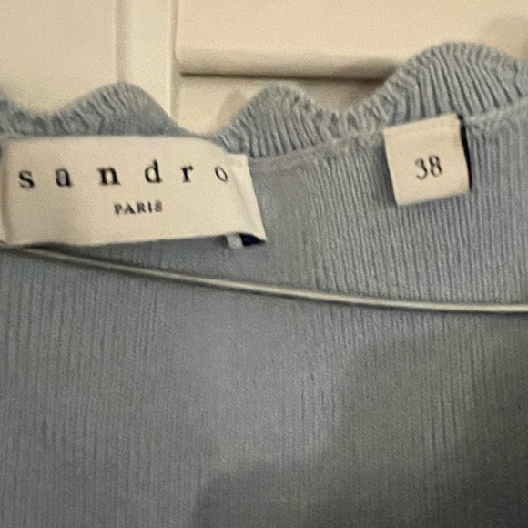 Sandro Paris Blue Dress 38 / Small - Picture 3 of 4